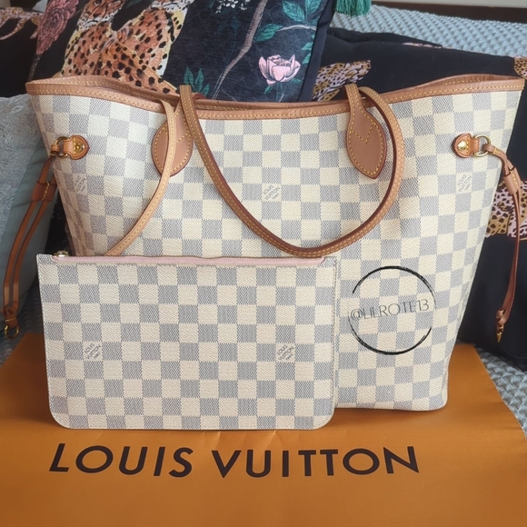 Louis Vuitton Handbags - Louis Vuitton Damier Azur Neverfull MM